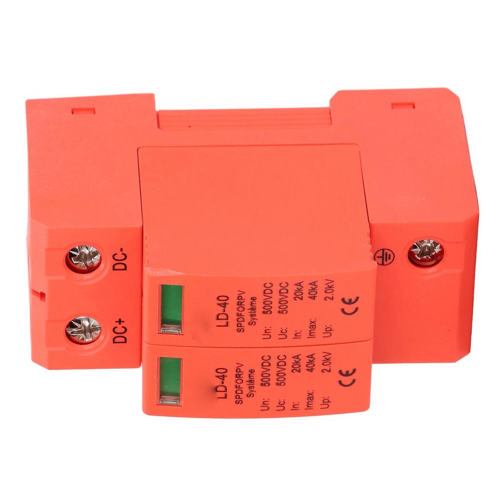 PV Surge Protection Device Photovoltaic Circuit Breaker Protector 2P 20‑40KA DC 500V