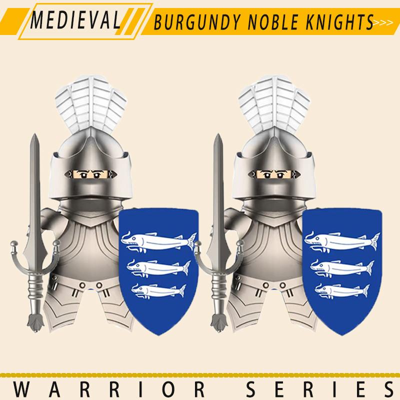 Medieval Military Knights Series Building Blocks Castle Army Soldier Figures Shield Sword Accessories Warrior Bricks Gifts Toys