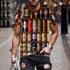Summer Funny Casual Style For Men 3D Printed Men's T Shirts Fashion O-Neck Short Sleeve Sportswear Streetwear Oversized Tops
