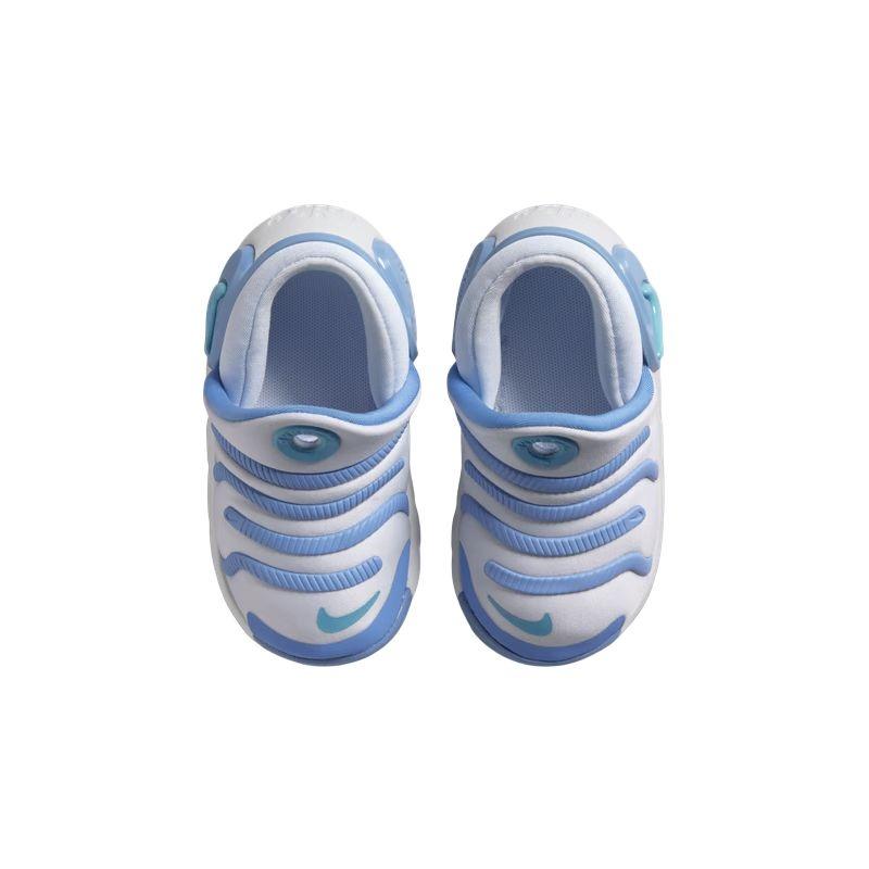 Nike Dynamo 2 EasyOn Slip Resistant Anti Kick Low Top Toddler Shoes White Blue Infant And Toddler Baby FD0554-004