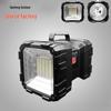 P70 Rechargeable LED Camping Lantern: Super Bright & Portable Outdoor Flashlight with Warning Light.