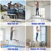 Adjustable Work Platform 50 Gear Multifunctional Telescopic Platform 330 Lbs Capacity for Car Washing Window Cleaning