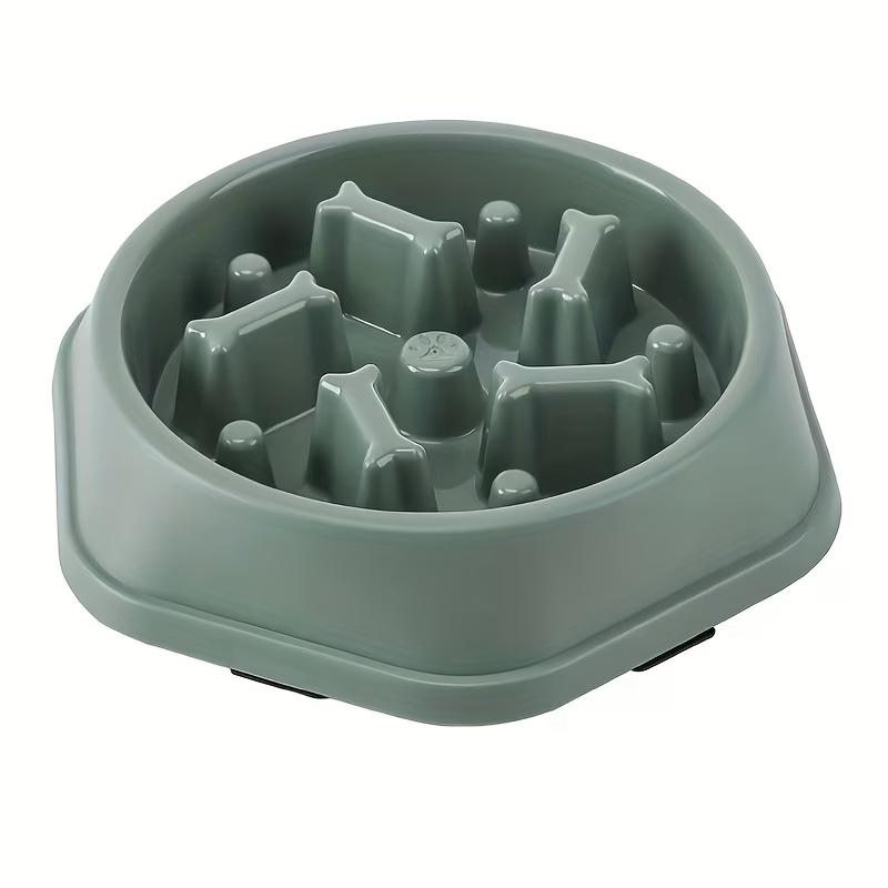 Slow Feed Dog Bowl,Slip-Resistant Design, Promotes Healthy Eating by Reducing Choking & ABS Plastic Pet Food Dish for Puppies
