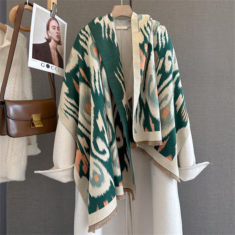 Autumn and Winter Travel Warm Cashmere Shawl Scarf Fashion Women Luxury Print Pashmina Blanket Wraps Female Poncho Bufanda