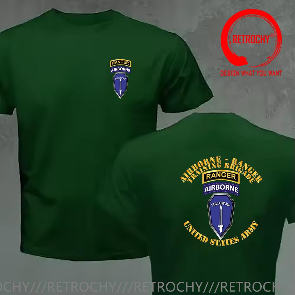Funny Design US Army Airborne Infantry  Shirt Unisex Fashion Trendy Casual Clothing Stylish Tops Tee Shirt Leisure Tshirt Men's