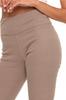 Women's Ribbed Leggings, Warm, High Waist, Fashionable, MORAJ S/M, Mocca