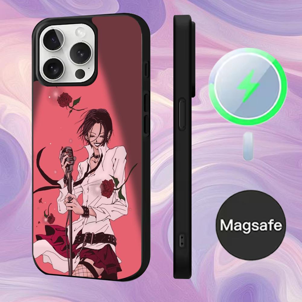 A-Anime N-NaNa Osaki Phone Case For iPhone 16,15,14,13,12,11,Pro,Max,Plus,Mini,Magsafe,Magnetic Wireless Charging Case iPhone14pro