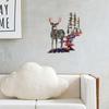 Art-Deer Hanging Woodland Scene Wall Artwork Office Farmhouse Decorations