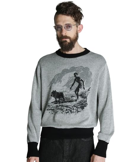 

Schott 50s LS KNIT SURF BULL Вязаный свитер Surf Bull, мужской, размер XL, 010, черный, 782-4240003