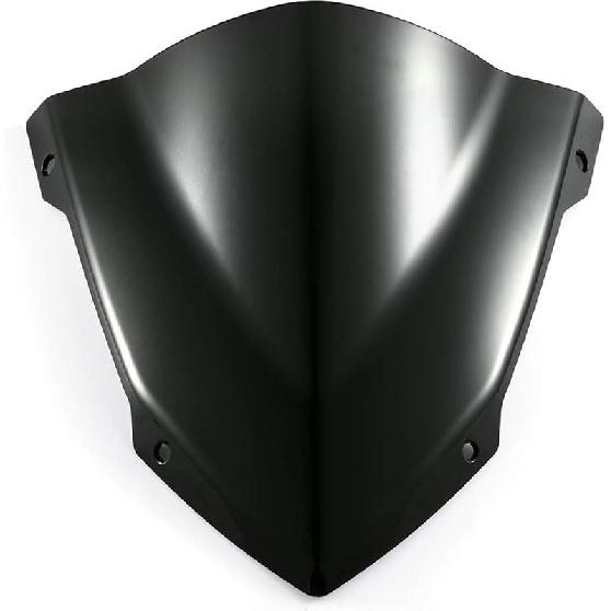 Evomosa Motorrad Windschutzscheibe Sport-Visier Passend für MT-03 MT03 MT-25 MT25 2013 2020 2021 20-21 (Schwarz)