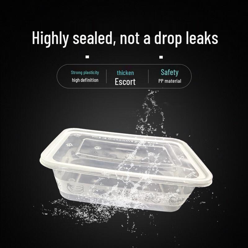 Lvkangchu 750ml Rectangular Disposable Food Container