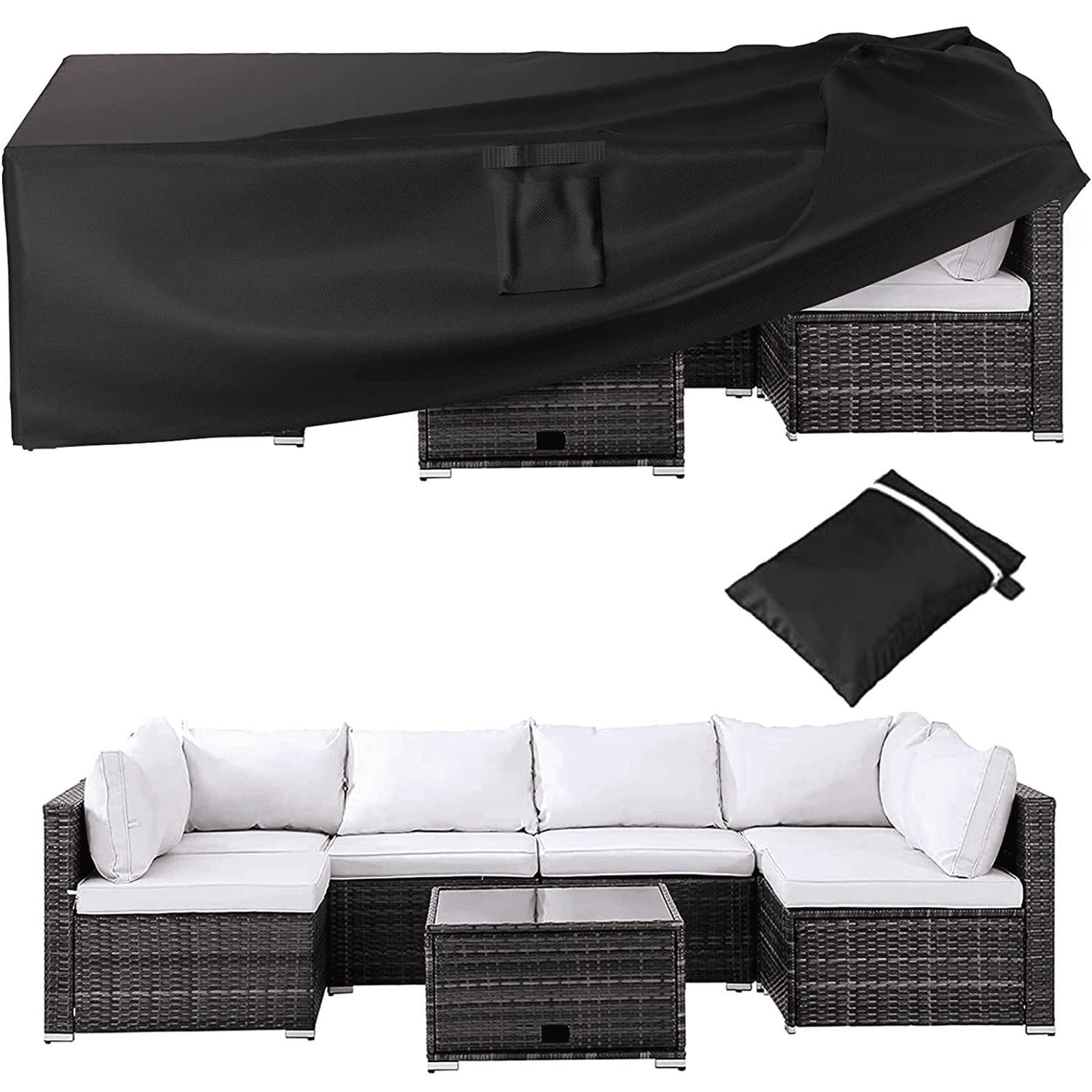 

Квадратный Чехол для Стола Водонепроницаемый Уличный Домашний Солнцезащитный Чехол для Стола Комбинация Чехол для Дивана Уличная Садовая Дворовая Мебель One Size белый