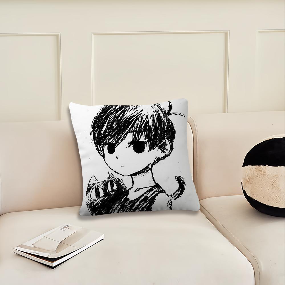 Игра Горячая O-omori Наволочка Подушка Чехол Декор Комната Дом Диван Гостиная Офис Авто Нордик Простота 12x12Inch