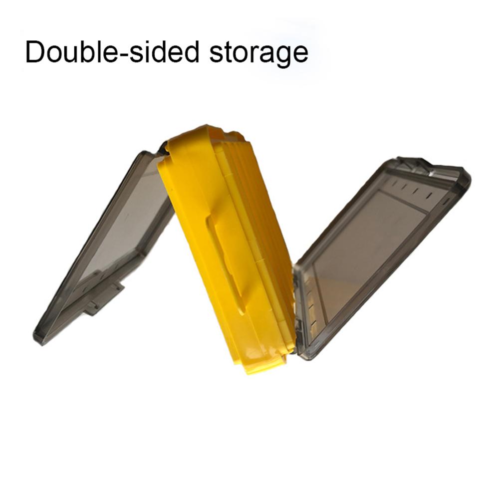 Baits Container Hook Case Lure Storage Box Fishing Tackle Box 12 14 Compartments Double Sided