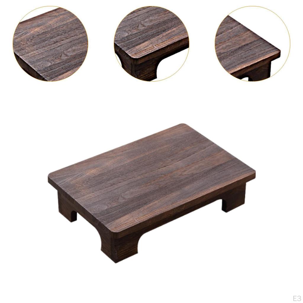 10cm Wooden Coffee Table, Modern Design, for Windowsill And Balcony