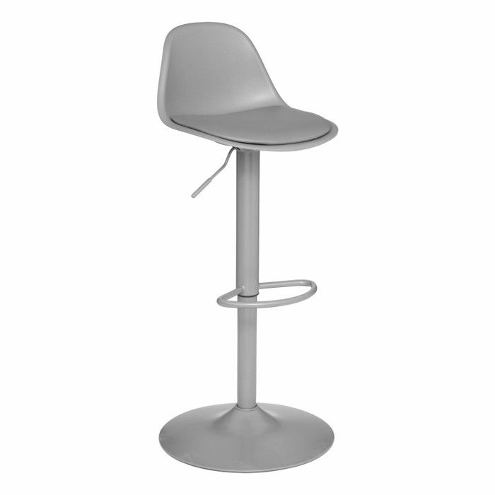 Lot de 2 tabourets bar déco style scandinave "Aiko" Atmosphera - Gris clair