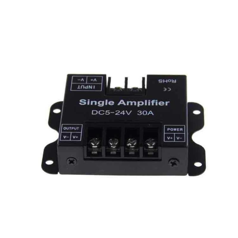 Single Color LED Strip Amplifier Controller DC 5-24V 30A 360W Dimmer for Office Workplace Ambient Lighting Setup