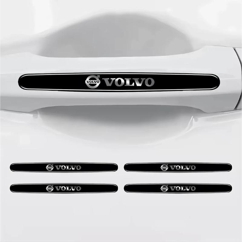 Naklejka odporna na zarysowania klamki drzwi samochodu czarna naklejka ochronna na klamkę drzwi folia ochronna na lakier akcesorium naklejka Volvo XC90 V90 V60 S80