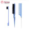 Cross-Border Hairdressing Comb and Brush Set: Rat-Tail, Teasing, Double-Ended, Styling, Toothbrush Eyebrow Brush for Makeup and Updos