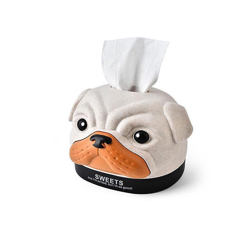 1pc Creative Simple Paper Towel Holder Desktop Napkin Storage Box Cartoon Tissue Box for Home Living Room Office Dorm