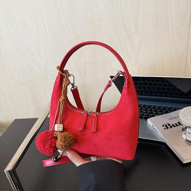 High-end niche bag women's autumn and winter new retro messenger bag casual portable dumpling bag