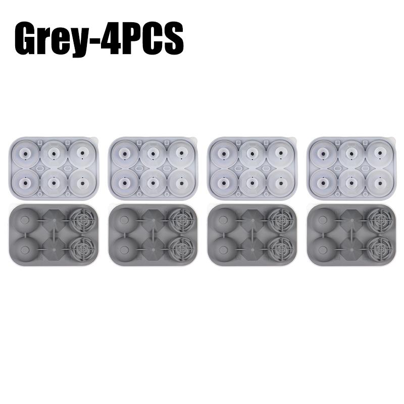 Large Silicone Ice Cube Tray with Lid Multi shape Rose Diamond Ice Hockey Round Sphere Mold for Whiskey Bourbon Cocktails