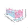 Doll Crib,Pretend Play,Role Play,Creative,Educational for Kids Girls Gift Bed Rocking Cradle