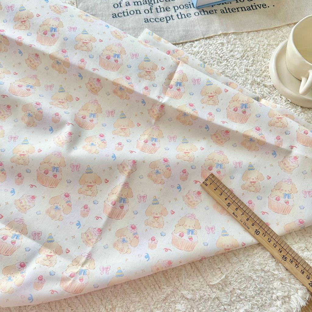 100% Cotton Digital Print Fabric: Cartoon, Animal, Butterfly & Floral Designs for Women's, Children's, Family & Home Wear DIY.