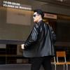 Leather leather jacket men's sheepskin slim handsome suit locomotive light luxury autumn and winter men's suit
