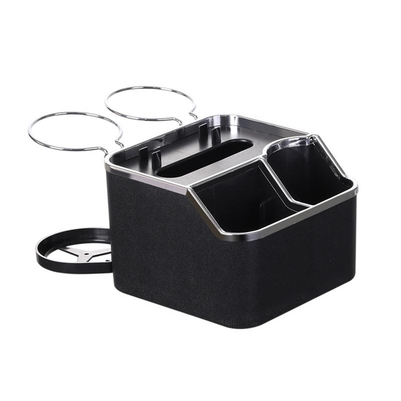 Multi functional car storage box, cup holder, tissue box, car armrest box, phone holder, multi-layer storage box