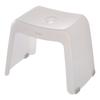 Richell Karari Bath Stool, 30H, 30cm Tall, Transparent, White, 1 Unit, Stylish and Cute, Made In Japan, 110147