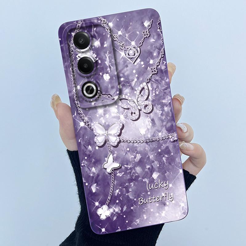 For OPPO A80 5G Case Fashion Simplicity Flower Soft Silicone Back Case For OPPO A80 5G CPH2639 Phone Cover OPPOA80 A 80 Fundas
