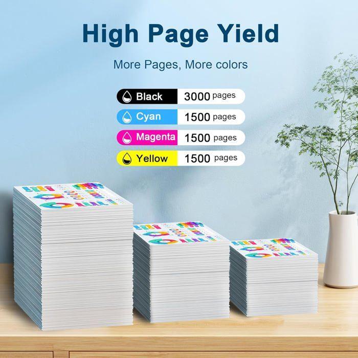 Cartouches d'Encre Compatible - GATO NEGRO - LC427 - Pack de 4 - Rendement Élevé - Multi-Couleurs