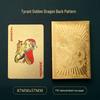Baralho de Cartas de Plástico PVC Dragão Dourado Brangdy (Pacote de 4 Decks)