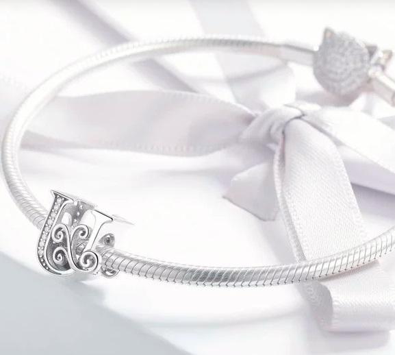 Charms Do Pandora Zawieszka Charms Litera U Srebro 925