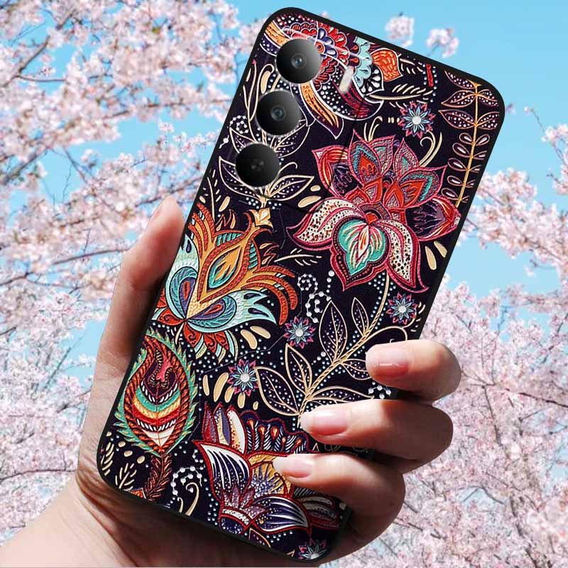 3D Relief Embossed Retro For Realme C75 4G Cases Soft Silicone Back Cover Case For Realme C75 4G 3D TPU Relief Cases 3D C75 C 75
