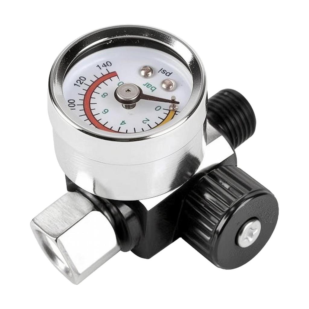 Gauge Inline NPT 1/4-Inch Pneumatic Pressure Regulator Slim
