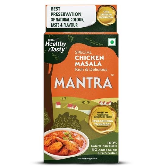 Emami Healthy & Tasty Mantra Special Chicken Masala (100g) | Ground Using Cryo Grinding Technology | No Added Colour and Preservatives