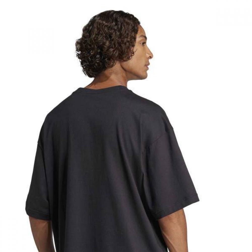 Adidas Unisex FuTure Icon Small Logo T Daily coTTon shorT Sleeve T shirT Black