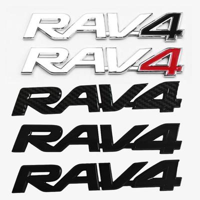 NEW ABS Car Body Trunk Emblem Sticker Rav4 LOGO For RAV4 SUV Badge Auto Rear Letter Decal Exterior Accessories