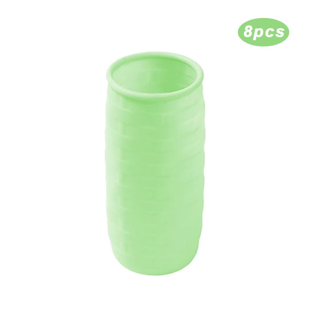 

Silicone Leak Proof Bottle Cover Travel Packaging Makeup and Skincare Products Travel Bottle Cover Dust and Leak Proof Protective Cover зелений