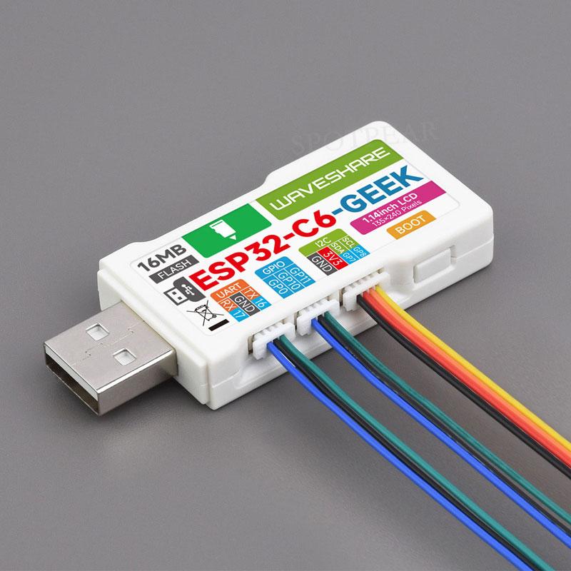 Waveshare ESP32-C6 Geek 1.14inch Development Board with 1.14 inch 65K Color LCD
