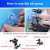 Non-Toxic 220V Electric Inflatable Pump Quick Air Filling Compressor With 3 Nozzles For Car Camping Life Buoy Boat Cushion Home Use