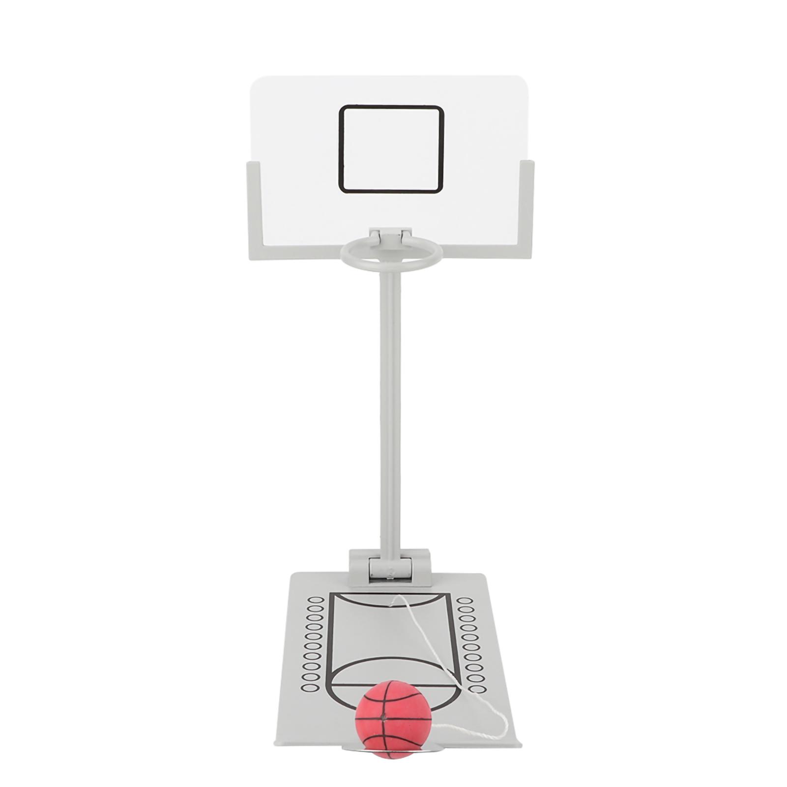 

Miniature Office Desktop Ornament Decoration Basketball Hoop Toy Board Game for Basketball Lovers