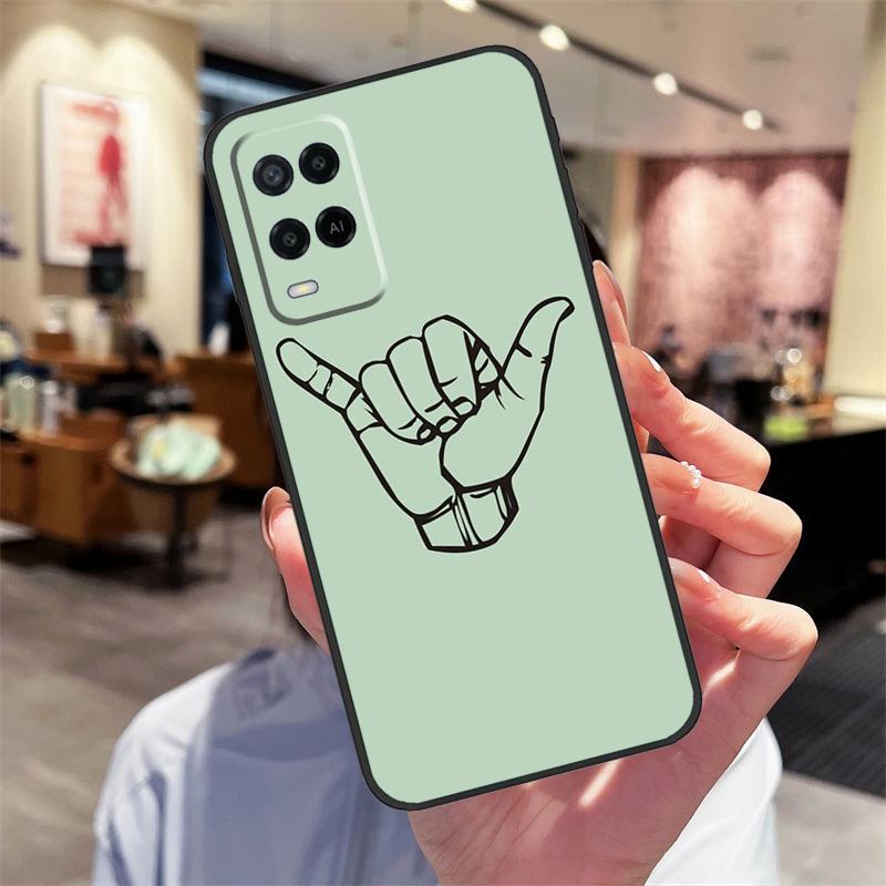 Surfer Surf Hang Loose Case For Oppo A17 A77 A80 A40 A60 A98 A78 A18 A38 A58 A16 A76 A96 A74 A94 A54 A57S A15 Cover