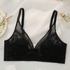 Female Thin Small Chest Bra Upper Support Gathering No Steel Ring Bra No Sponge Ultra-thin Bra Big Chest Small Chest