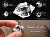 GEMSCITE - Large Herkimer Diamond Healing Crystal Charm