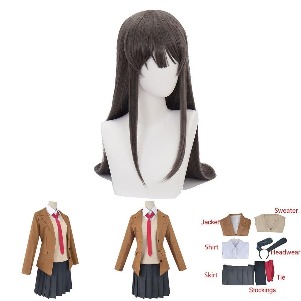 Yarou Buta Seishun Wa Bunny Girl Sakurajima Mai Cosplay Costume Full Outfit Set