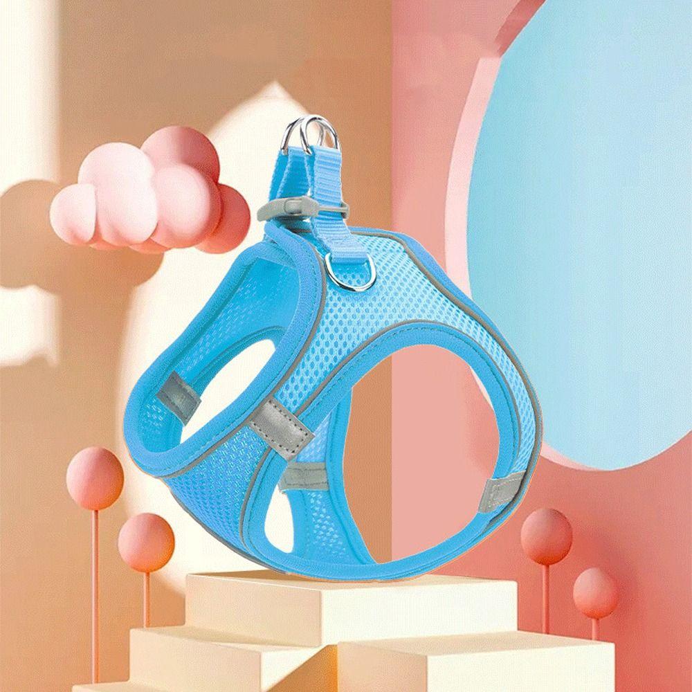 Adjustable Dog Harness Leash Set Breathable Pet Collar Harness Dog Chest Strap  Pet Training