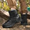 Men Outdoor Hiking Shoes High Top Waterproof Men's Tactical Boots Large Size 47 Sneakers Hiking Boots Non Slip Motorcycle Boots